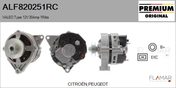 FLAMAR ALF820251RC - Generator / Alternator - allinparts.ro