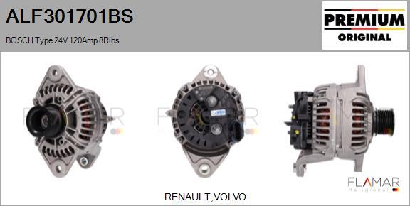 FLAMAR ALF301701BS - Generator / Alternator - allinparts.ro