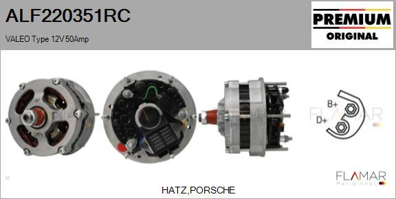 FLAMAR ALF220351RC - Generator / Alternator - allinparts.ro