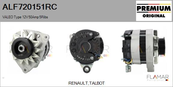 FLAMAR ALF720151RC - Generator / Alternator allinparts.ro