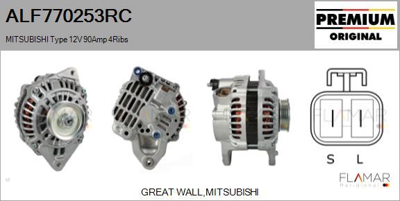 FLAMAR ALF770253RC - Generator / Alternator allinparts.ro