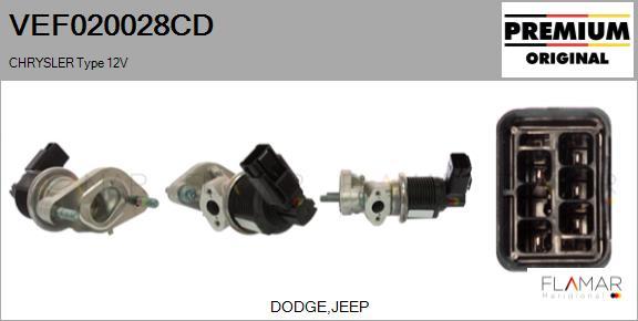 FLAMAR VEF020028CD - Supapa EGR allinparts.ro