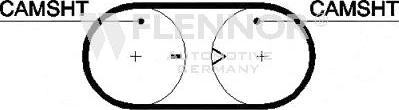 Flennor 4306V - Curea de distributie - allinparts.ro