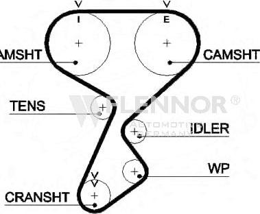 Flennor 4376V - Curea de distributie allinparts.ro