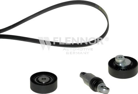 Flennor F916PK1555 - Set curea transmisie cu caneluri - allinparts.ro