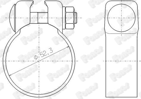 Fonos 81988 - Conector teava, sistem de esapament allinparts.ro