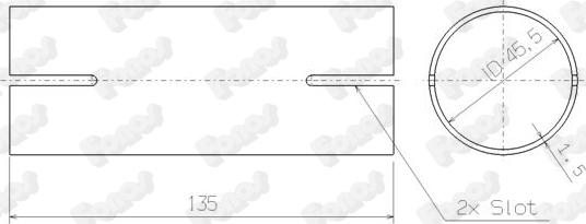 Fonos 82463 - Conector teava, sistem de esapament - allinparts.ro