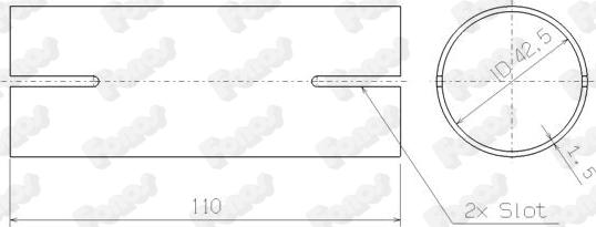 Fonos 2282 - Conector teava, sistem de esapament - allinparts.ro