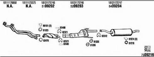 Fonos BW50108 - Sistem de esapament - allinparts.ro