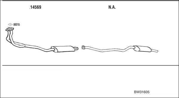 Fonos BW31605 - Sistem de esapament - allinparts.ro