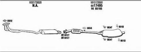 Fonos BW31823 - Sistem de esapament - allinparts.ro