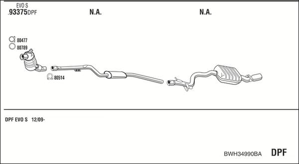 Fonos BWH34990BA - Sistem de esapament - allinparts.ro