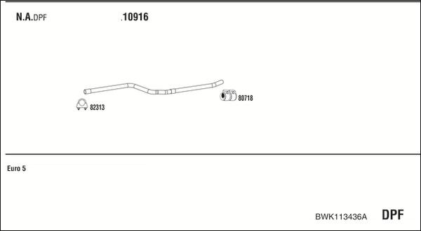 Fonos BWK113436A - Sistem de esapament - allinparts.ro