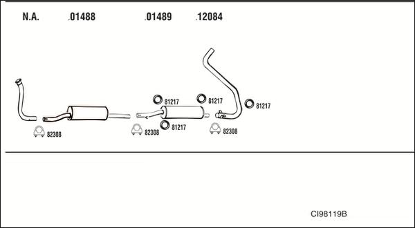 Fonos CI98119B - Sistem de esapament - allinparts.ro