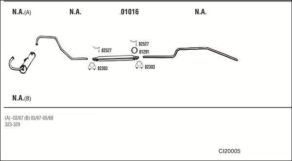 Fonos CI20005 - Sistem de esapament allinparts.ro
