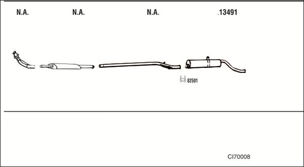 Fonos CI70008 - Sistem de esapament - allinparts.ro