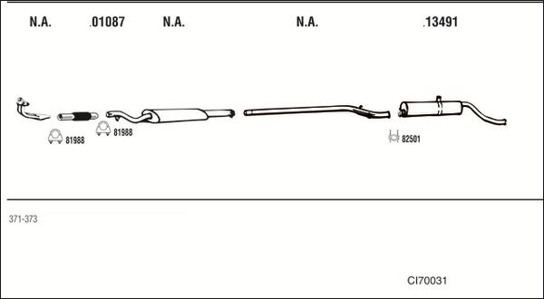 Fonos CI70031 - Sistem de esapament - allinparts.ro