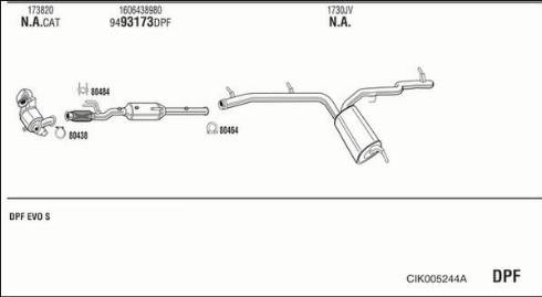 Fonos CIK005244A - Sistem de esapament - allinparts.ro