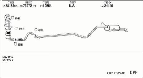 Fonos CIK117927AB - Sistem de esapament - allinparts.ro