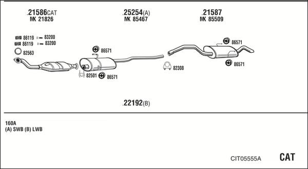 Fonos CIT05555A - Sistem de esapament - allinparts.ro