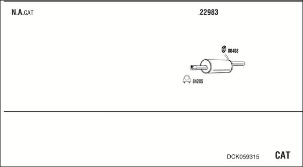 Fonos DCK059315 - Sistem de esapament - allinparts.ro