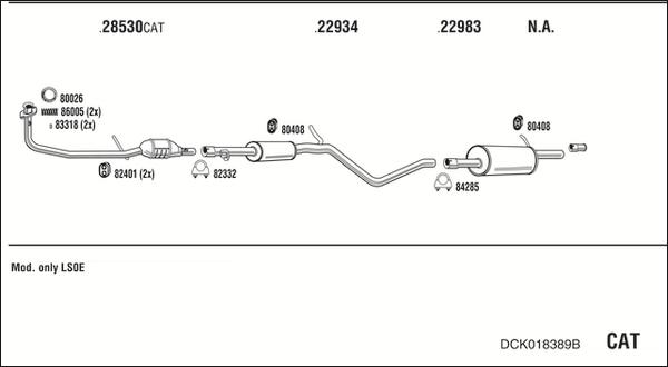 Fonos DCK018389B - Sistem de esapament - allinparts.ro