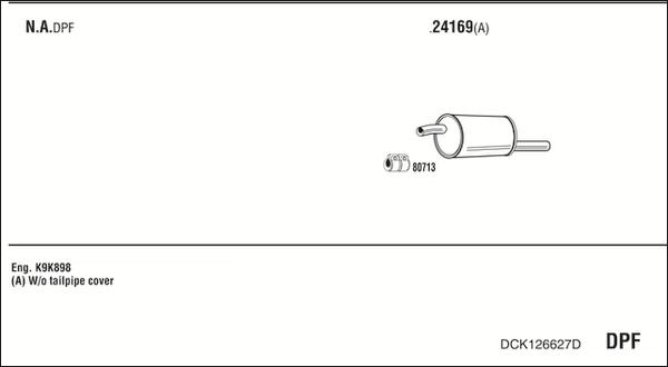 Fonos DCK126627D - Sistem de esapament - allinparts.ro