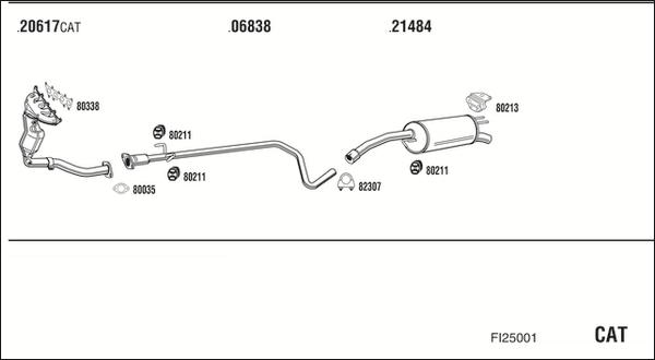 Fonos FI25001 - Sistem de esapament allinparts.ro