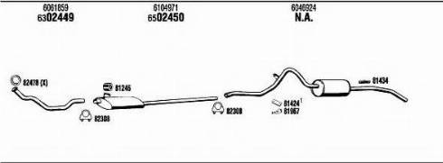 Fonos FO80421 - Sistem de esapament allinparts.ro