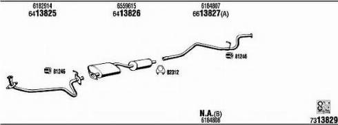 Fonos FO80542 - Sistem de esapament - allinparts.ro
