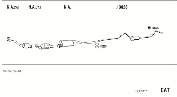 Fonos FO80527 - Sistem de esapament - allinparts.ro