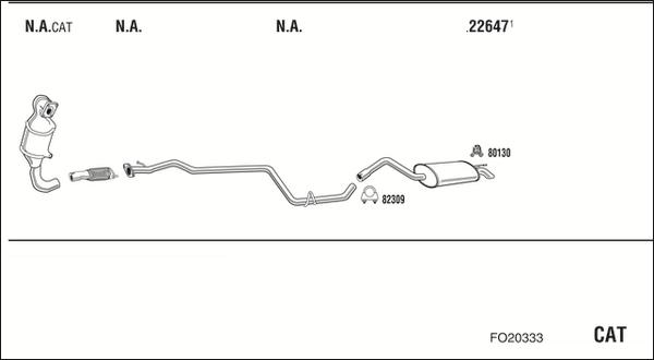 Fonos FO20333 - Sistem de esapament allinparts.ro