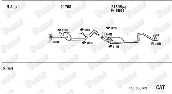 Fonos FOK008763 - Sistem de esapament allinparts.ro