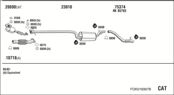 Fonos FOK016967B - Sistem de esapament - allinparts.ro