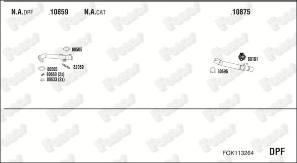 Fonos FOK113264 - Sistem de esapament - allinparts.ro