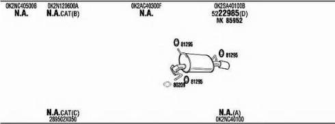 Fonos KIH16031AB - Sistem de esapament - allinparts.ro