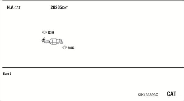 Fonos KIK133893C - Sistem de esapament allinparts.ro