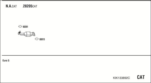 Fonos KIK133892C - Sistem de esapament allinparts.ro