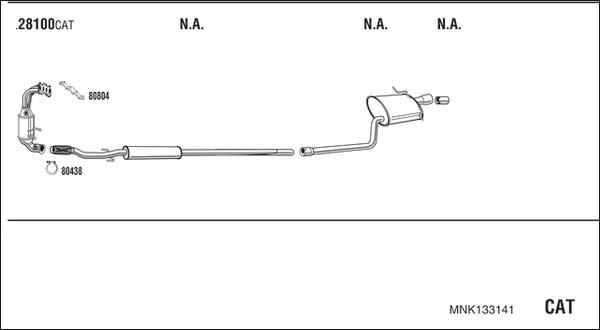 Fonos MNK133141 - Sistem de esapament - allinparts.ro