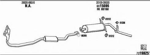 Fonos NI80710 - Sistem de esapament allinparts.ro