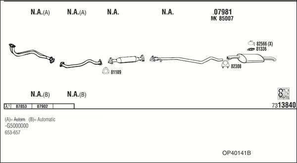Fonos OP40141B - Sistem de esapament - allinparts.ro