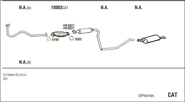 Fonos OP40164 - Sistem de esapament allinparts.ro