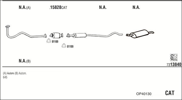 Fonos OP40130 - Sistem de esapament - allinparts.ro