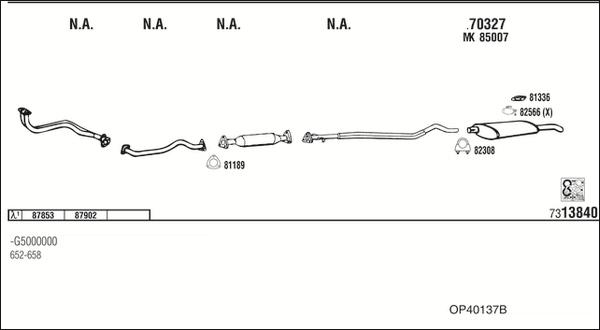 Fonos OP40137B - Sistem de esapament allinparts.ro