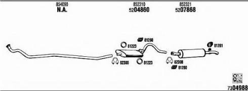 Fonos OP50604 - Sistem de esapament allinparts.ro