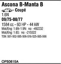 Fonos OP50615A - Sistem de esapament - allinparts.ro