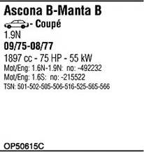 Fonos OP50615C - Sistem de esapament - allinparts.ro