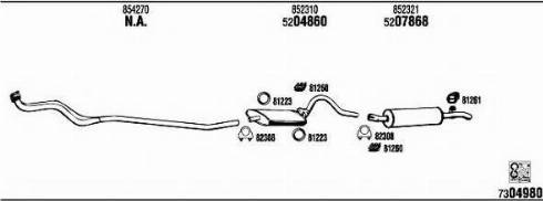 Fonos OP50616A - Sistem de esapament - allinparts.ro
