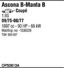 Fonos OP50613A - Sistem de esapament - allinparts.ro