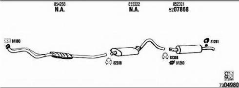 Fonos OP50621A - Sistem de esapament - allinparts.ro